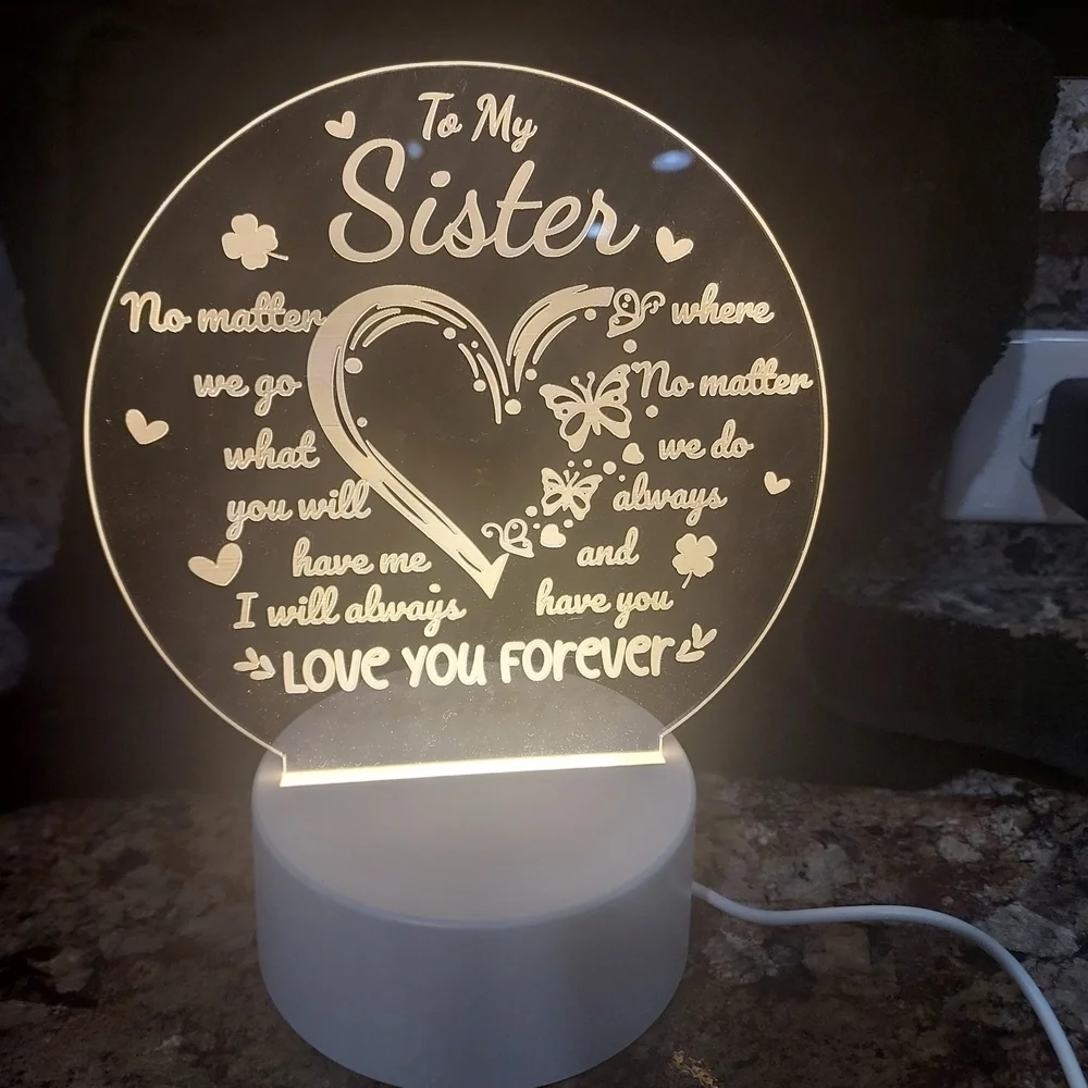 Source Unknown LED Heart Plaque - White